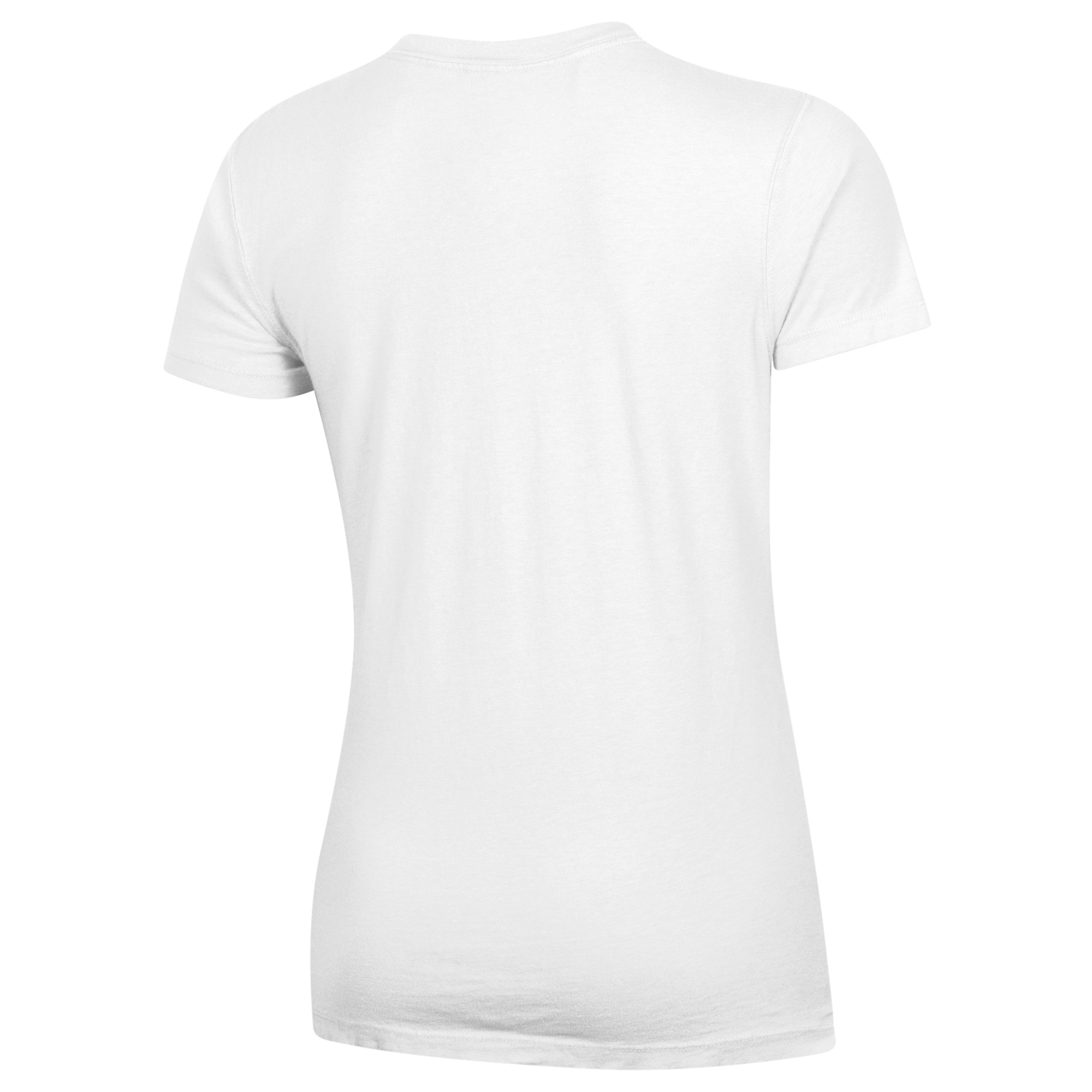 Women's White Florida A&M Rattlers Script Logo Comfort Wash V-Neck T-Shirt - Image 4