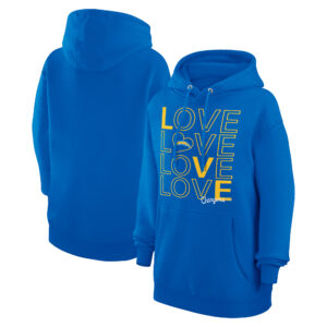 Women's G-III 4Her by Carl Banks  Royal Los Angeles Chargers Love Graphic Pullover Hoodie