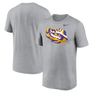 Men's Nike Heather Gray LSU Tigers Primetime Legend Alternate Logo T-Shirt