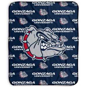 Pegasus Gonzaga Bulldogs 50" x 60" Repeat Wordmark Fleece Blanket