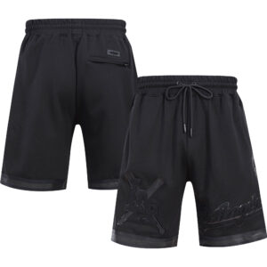Men's Pro Standard Black Los Angeles Dodgers Triple Black Pro Shorts