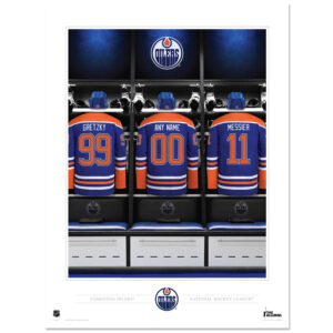 Edmonton Oilers 12"x16" Personalized Locker Room Alumni Photo Print