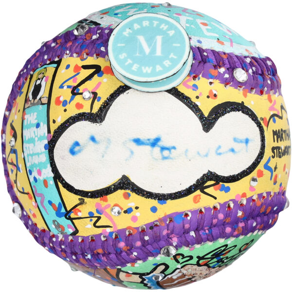 Martha Stewart Autographed Baseball - Art by Charles Fazzino - QQ23164 - Image 3