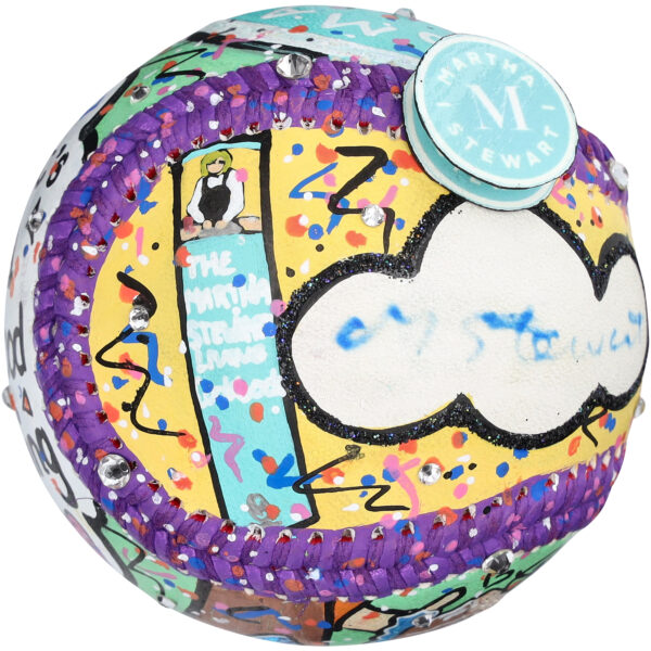 Martha Stewart Autographed Baseball - Art by Charles Fazzino - QQ23164 - Image 4
