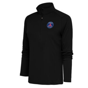 Women's Black Paris Saint-Germain Statement Half-Zip Pullover Top