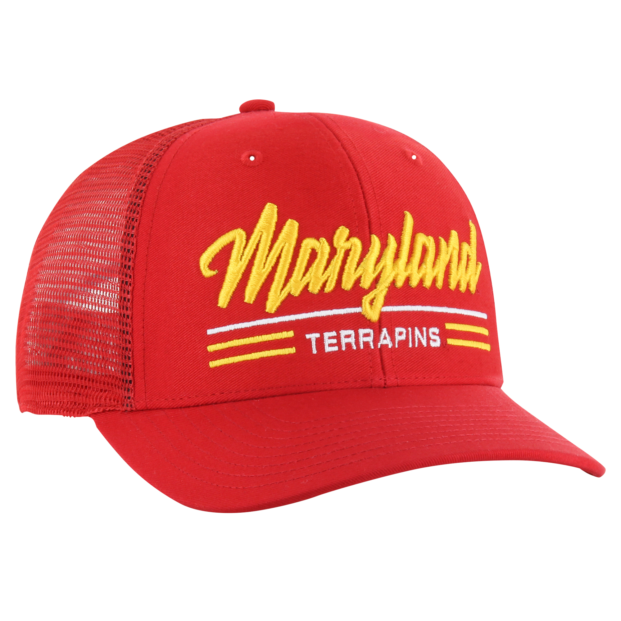 Men's '47 Red Maryland Terrapins Garner Trucker Adjustable Hat - Image 6