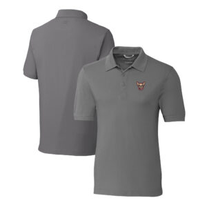 Men's Cutter & Buck Gray El Paso Chihuahuas DryTec Advantage Tri-Blend Pique Polo
