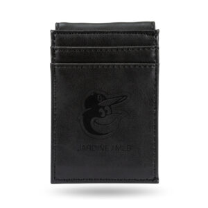 Black Baltimore Orioles Front Pocket Wallet