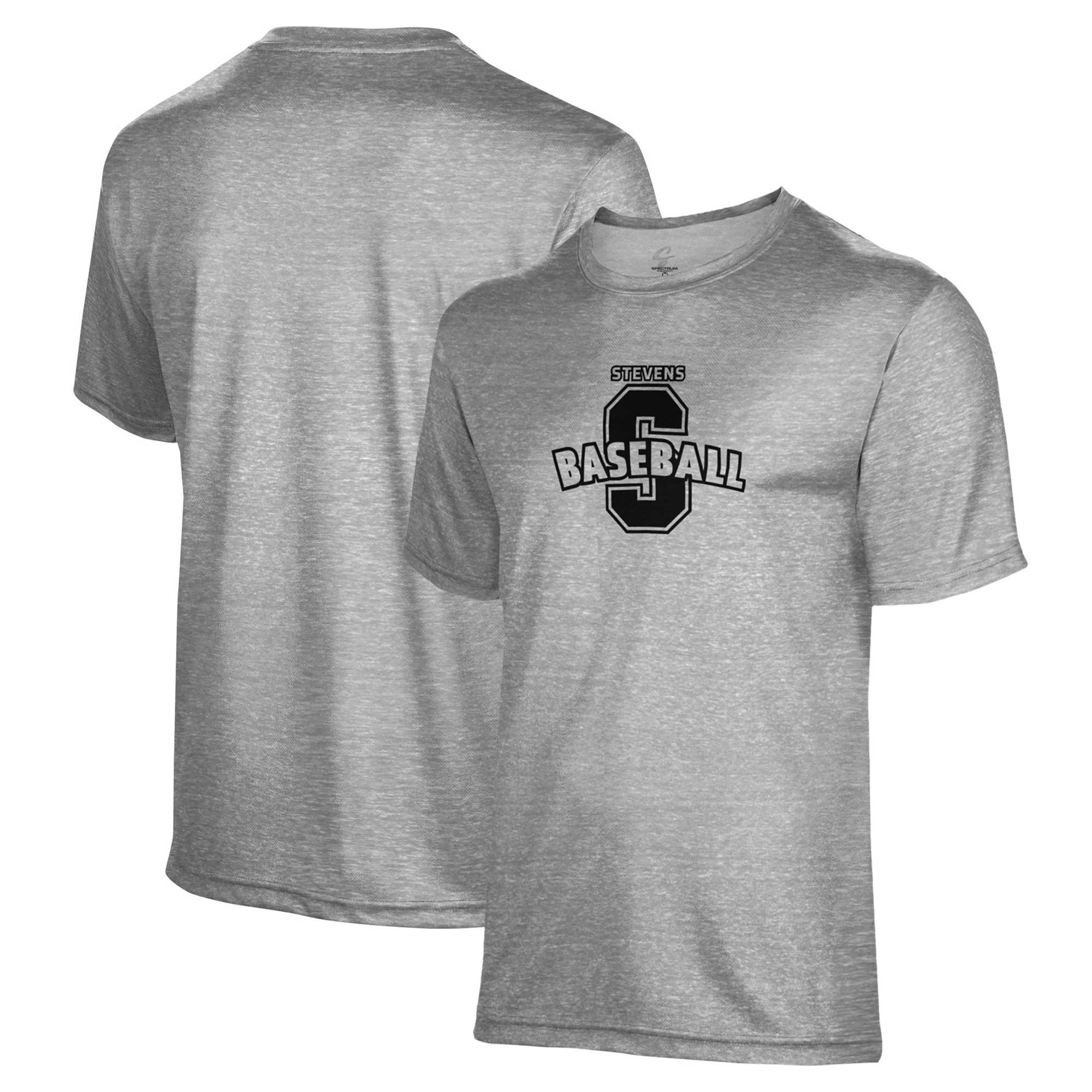 Men's ProSphere Gray Stevens Institute of Technology Ducks Baseball Bi-Blend Heather T-Shirt