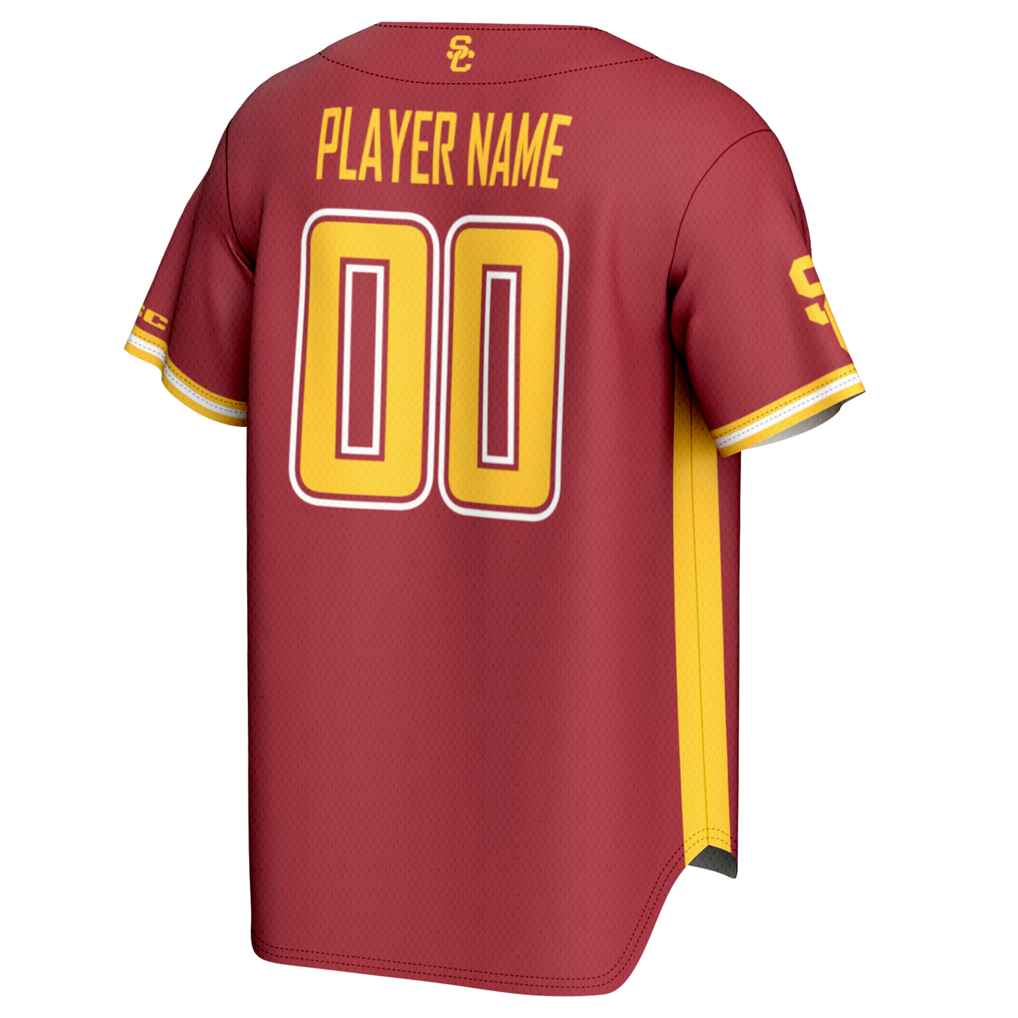 Men's GameDay Greats Cardinal USC Trojans NIL Pick-A-Player Baseball Lightweight Jersey - Image 5