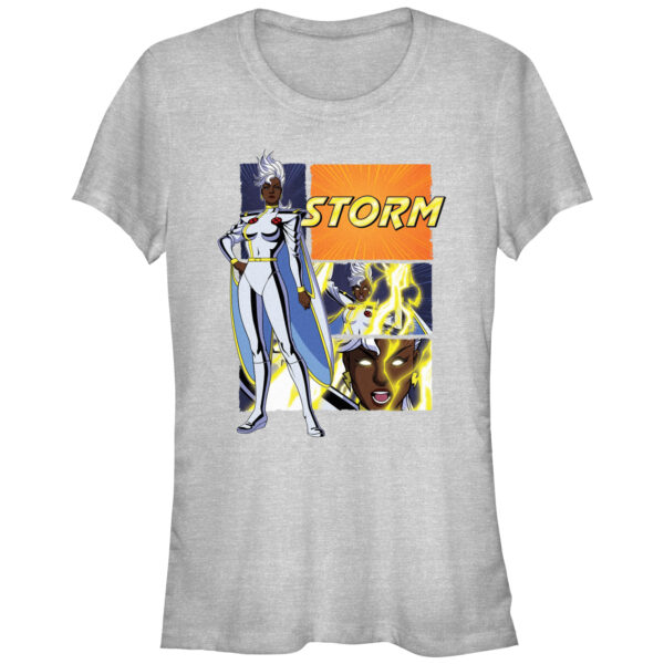 Women's Mad Engine  Heather Gray X-Men Storm Pose '97 Graphic T-Shirt