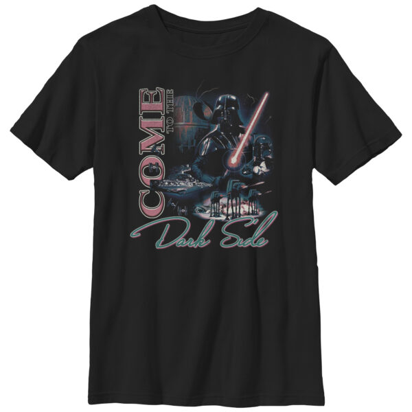 Youth Mad Engine Darth Vader Black Star Wars Rewind Dark Side Graphic T-Shirt