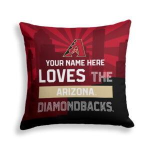 Pegasus Arizona Diamondbacks 18" x 18" City Skyline Personalized Decor Pillow
