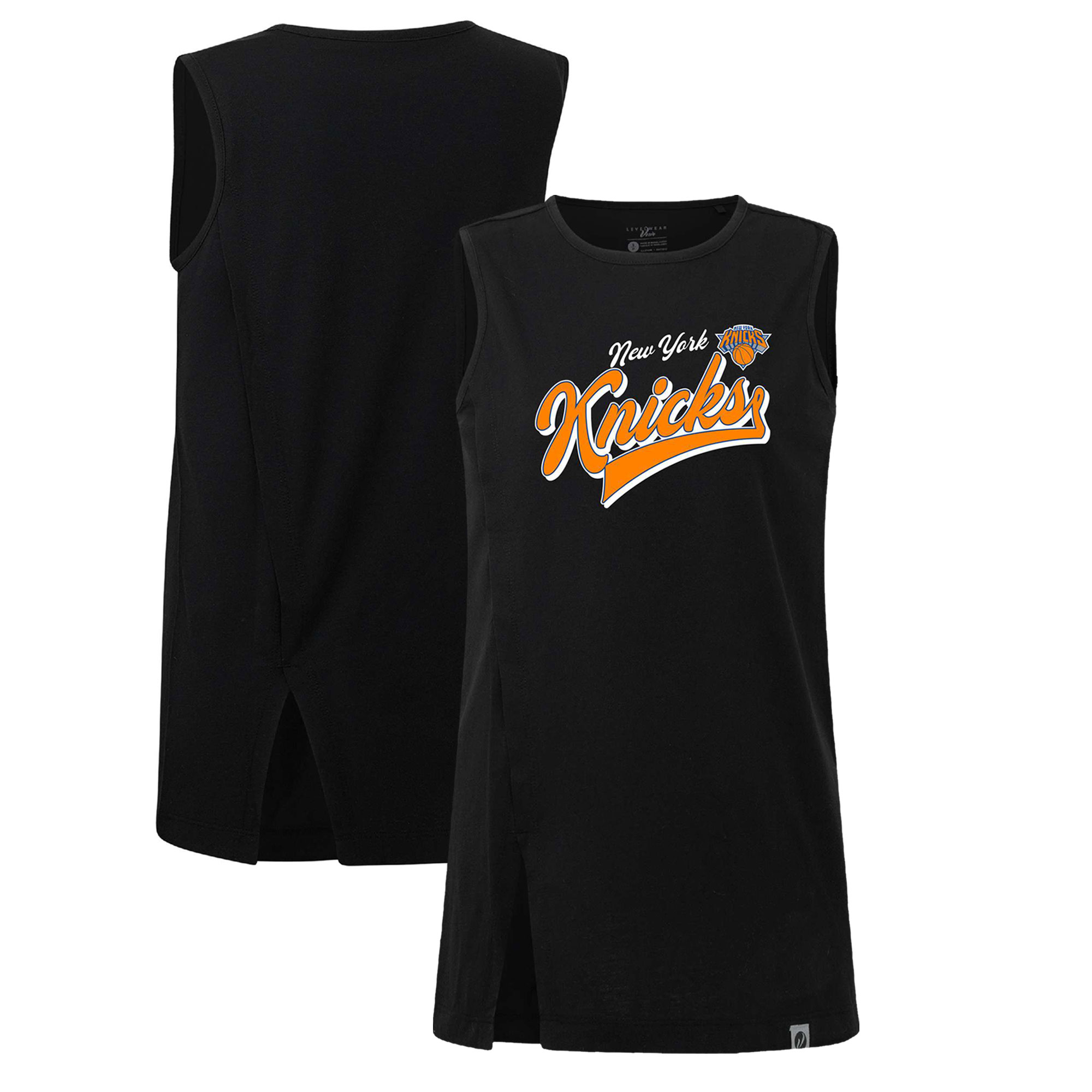 Women's Levelwear Black New York Knicks Influx Retro Tank Top