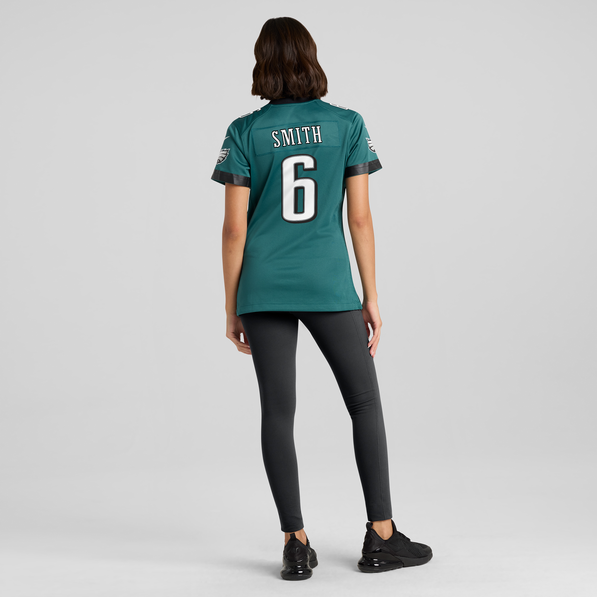 Women's Nike DeVonta Smith Midnight Green Philadelphia Eagles Team Game Jersey - Image 6