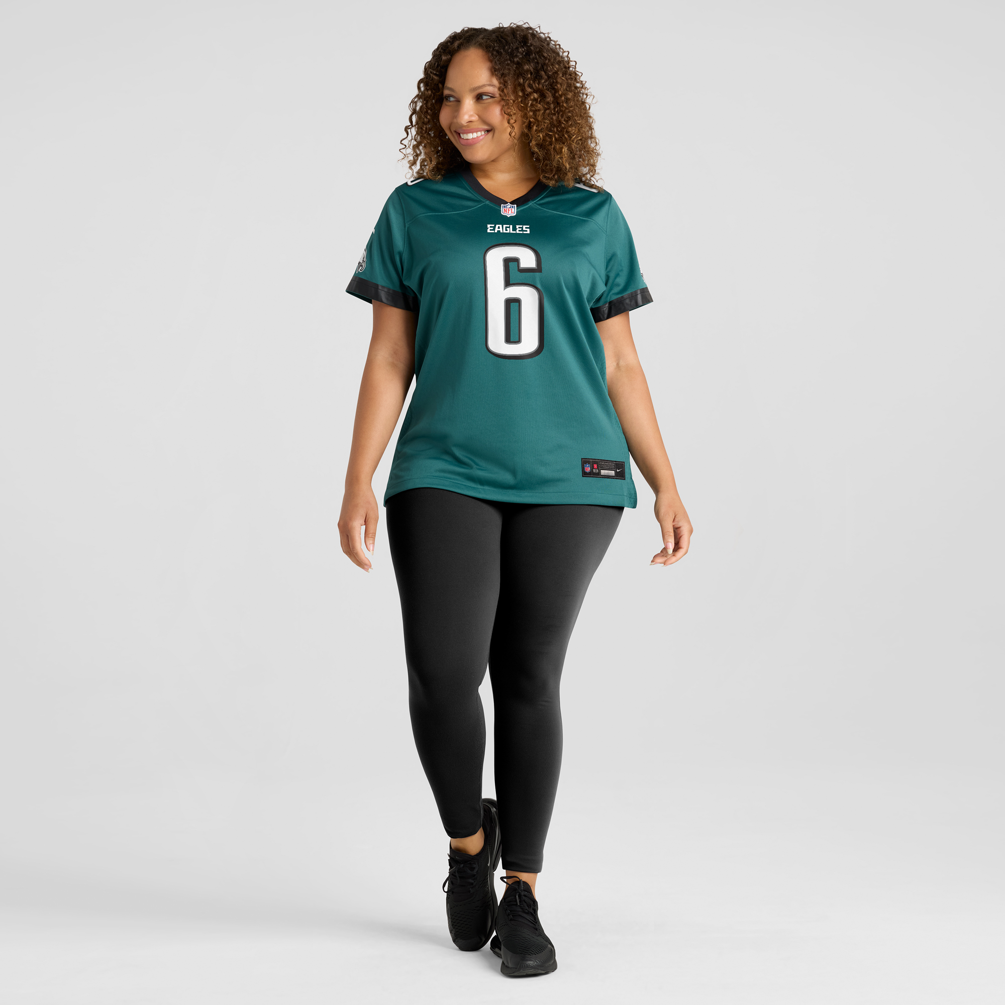 Women's Nike DeVonta Smith Midnight Green Philadelphia Eagles Team Game Jersey - Image 15