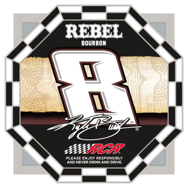 WinCraft Kyle Busch Checkered Octagon Collector Pin