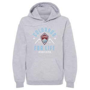 Men's 500 Level Gray Colorado Rapids For Life Pullover Hoodie