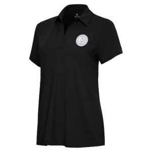 Women's Antigua Black Chicago Cubs Era Polo