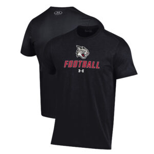 Men's Under Armour Black Davidson Wildcats Football Performance T-Shirt