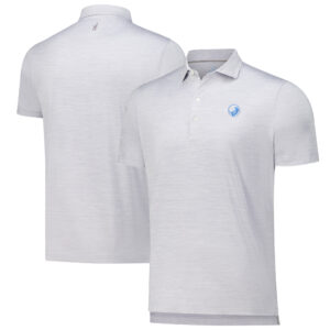 Men's johnnie-O Gray New York Golf Club Huronn Solid Featherweight Performance Polo