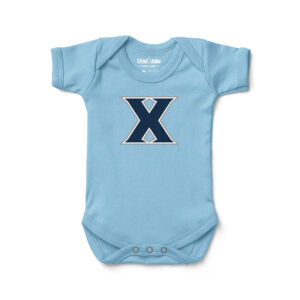 Newborn & Infant Chad & Jake Light Blue Xavier Musketeers  Logo Bodysuit