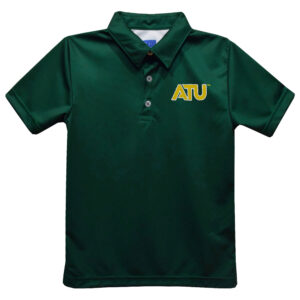 Toddler Vive La Fete  Green Arkansas Tech Solid Polo