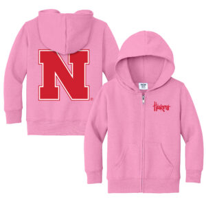 Toddler Chad & Jake  Pink Nebraska Huskers Logo Full-Zip Hoodie Jacket