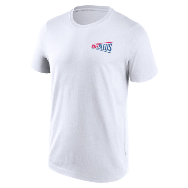Men's Fanatics White Paris 2024 Summer Olympics Allez Les Blues Slogan T-Shirt - Image 6