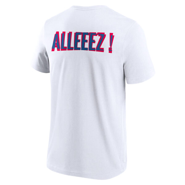 Men's Fanatics White Paris 2024 Summer Olympics Allez Les Blues Slogan T-Shirt - Image 4