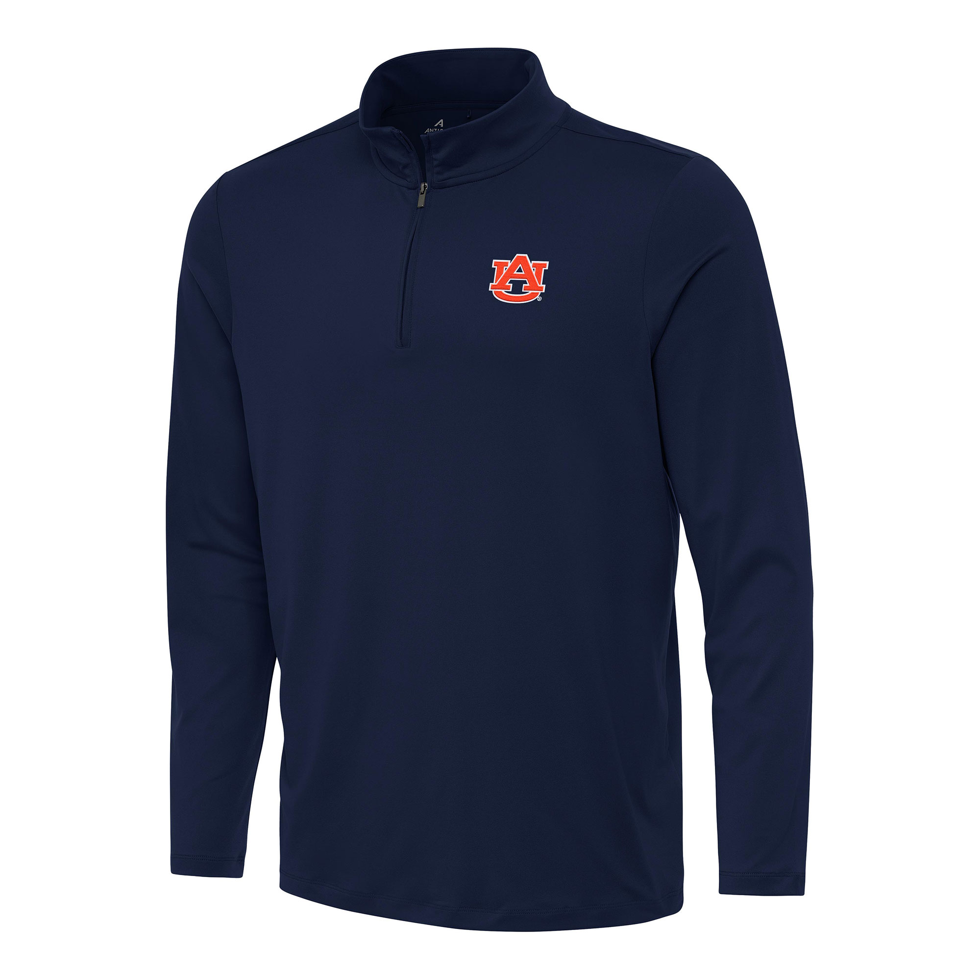 Men's Antigua Navy Auburn Tigers Reprocess Quarter-Zip Top