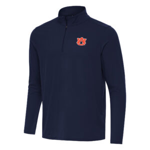 Men's Antigua Navy Auburn Tigers Intent Quarter-Zip Top