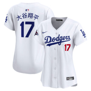 Women's Nike Shohei Ohtani White Los Angeles Dodgers 2024 World Series Champions Japanese Characters Limited Player Jersey
