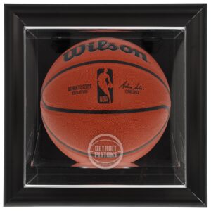 Detroit Pistons Framed Black Wall-Mounted Team Logo Basketball Display Case