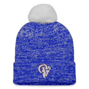 Women's Fanatics Royal Los Angeles Rams Iconic Cuffed Knit Hat with Pom