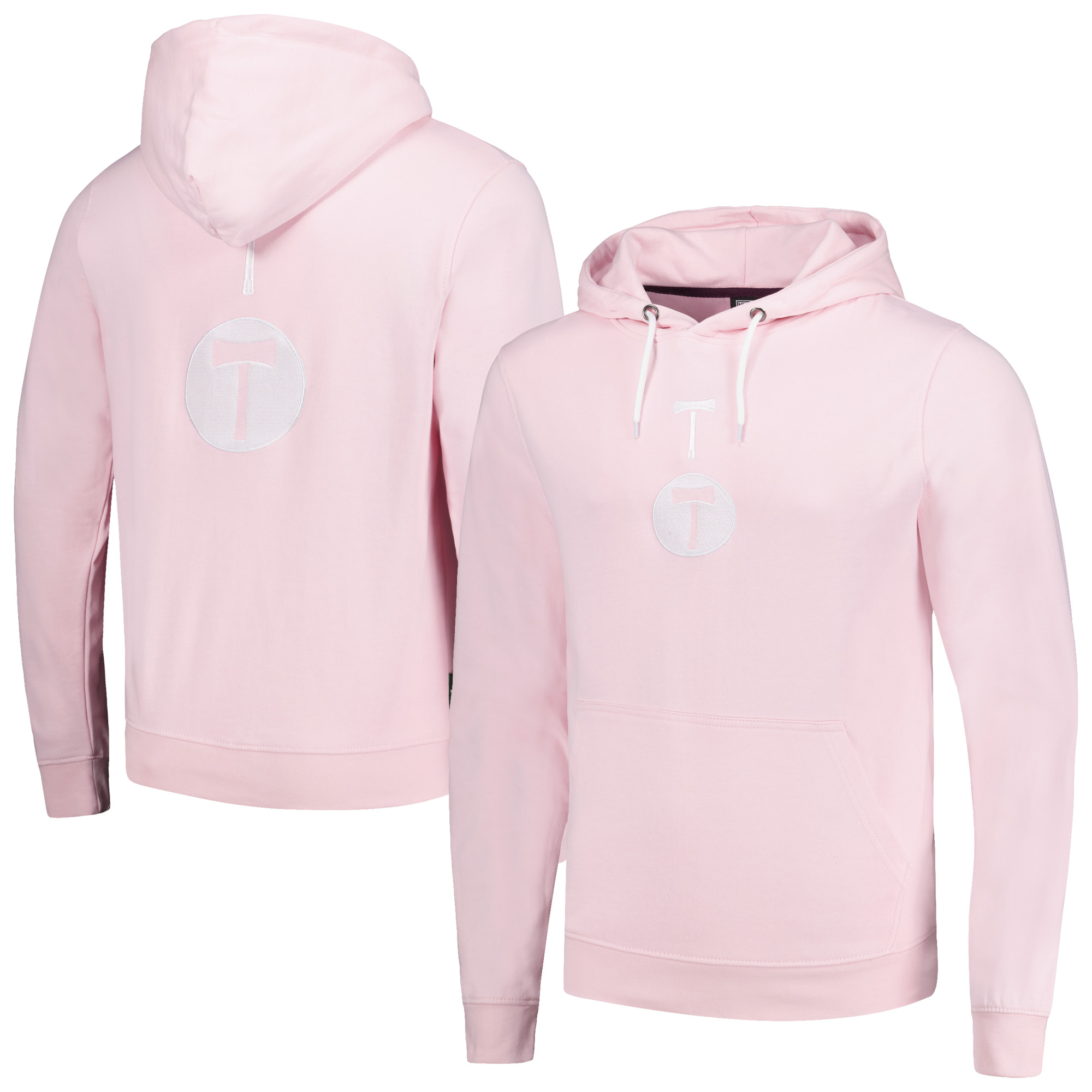 Men's Pink Portland Timbers Stacked Pullover Hoodie