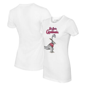 Women's Tiny Turnip White St. Louis Cardinals Bronto T-Shirt