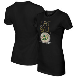 Women's Tiny Turnip Black Athletics Spit Ball T-Shirt