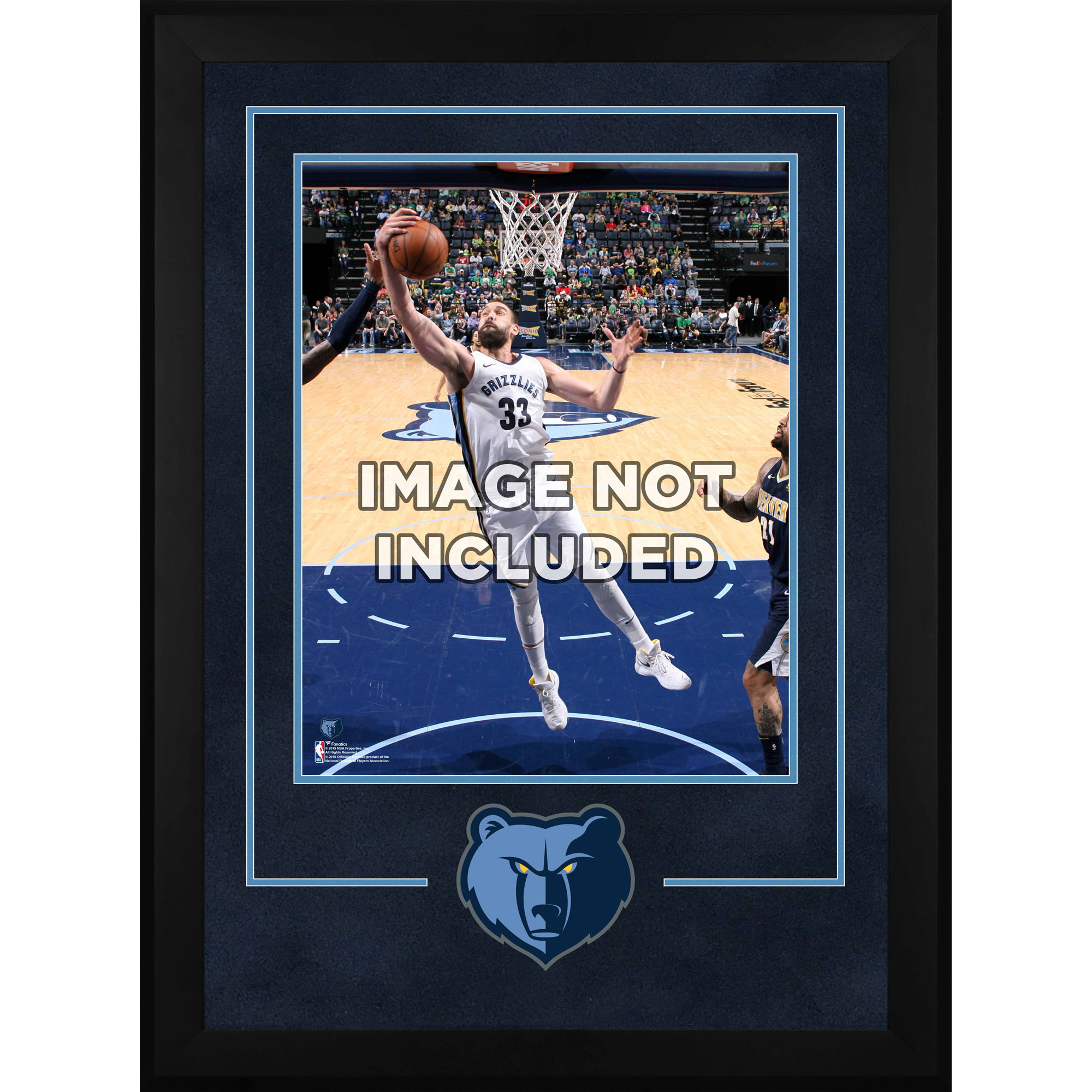 Memphis Grizzlies 16" x 20" Deluxe Vertical Frame with Team Logo
