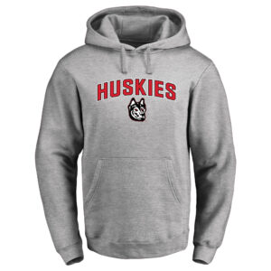 Men's Ash Northeastern Huskies Proud Mascot Pullover Hoodie