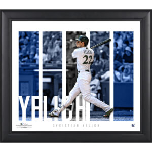 Christian Yelich Milwaukee Brewers Framed 15'' x 17'' Player Panel Collage