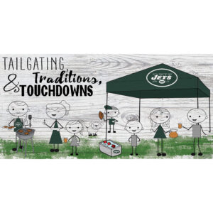 New York Jets 6'' x 12'' Fansticks Tailgate Sign