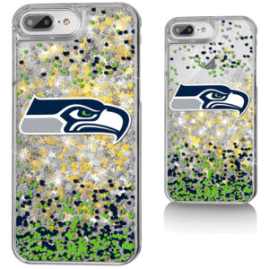 Seattle Seahawks iPhone Glitter Case with Confetti Design