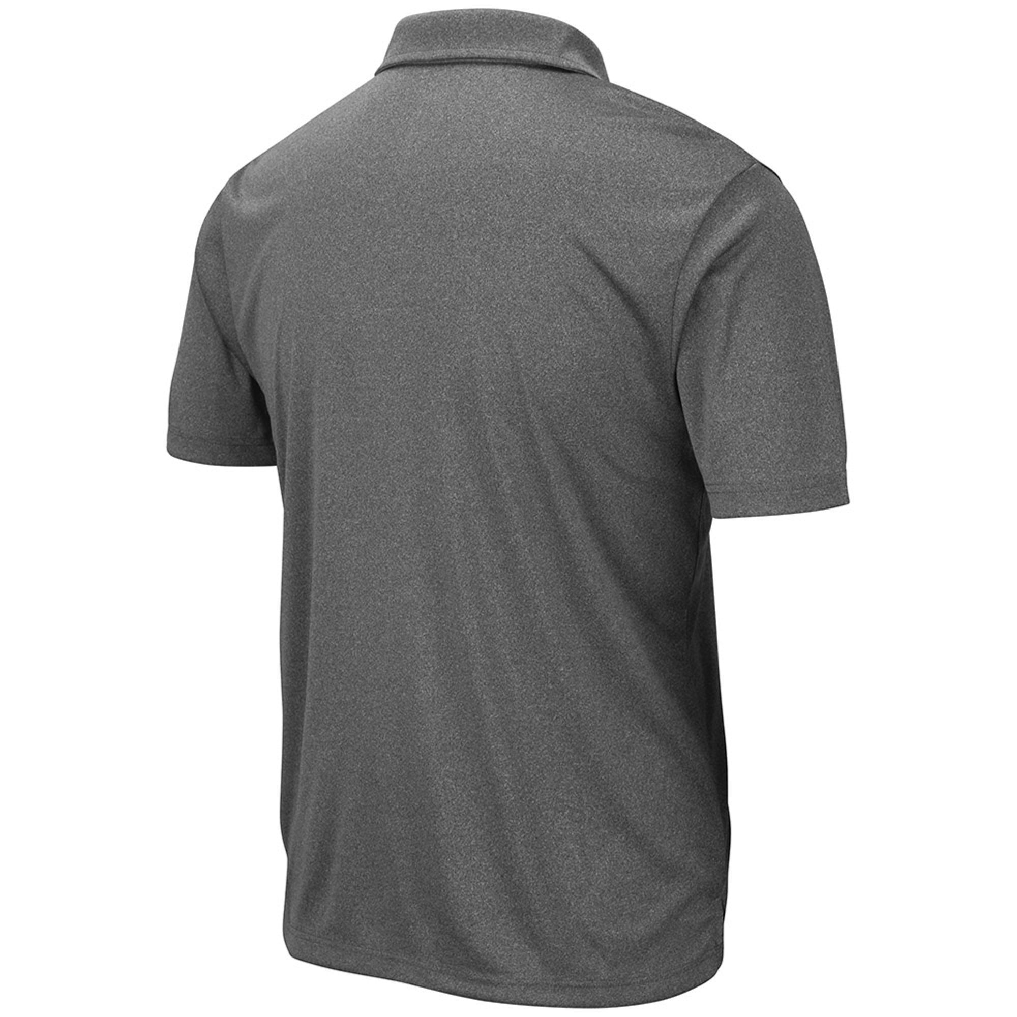 Men's Colosseum Heathered Charcoal Kansas Jayhawks Smithers Polo - Image 7