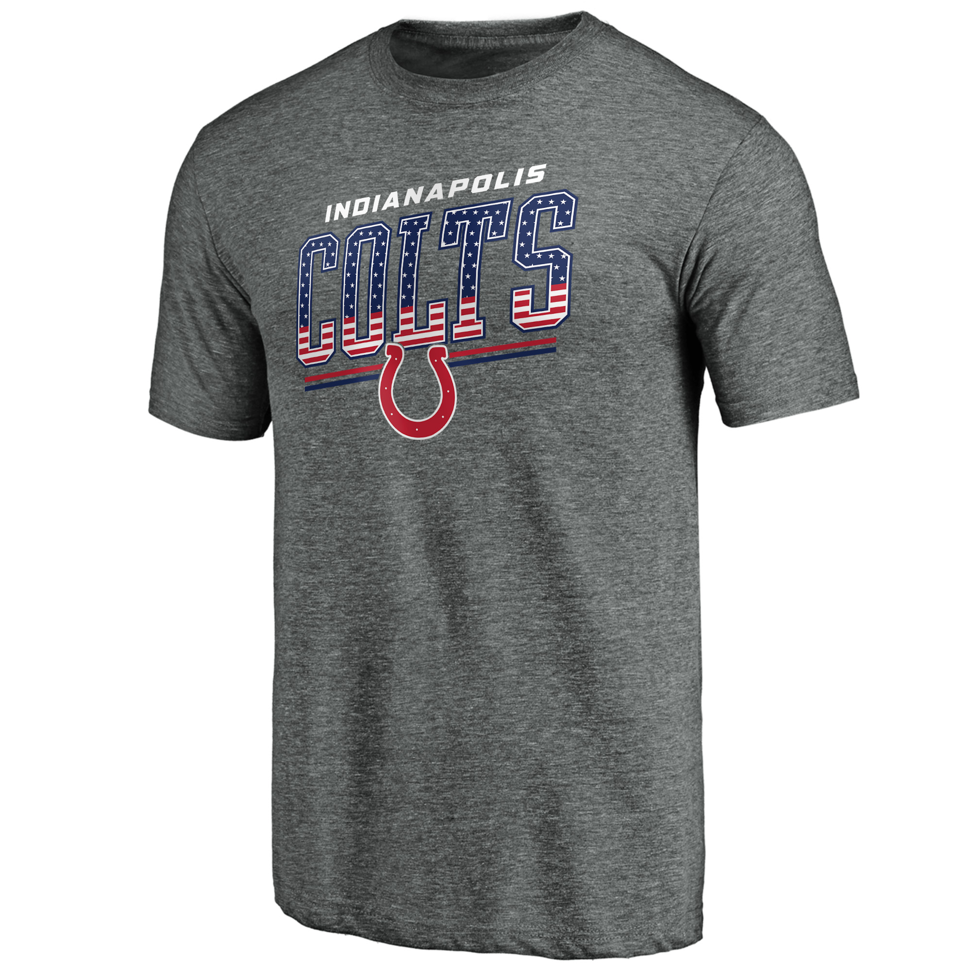 Men's Gray Indianapolis Colts Team Freedom Tri-Blend T-Shirt - Image 6