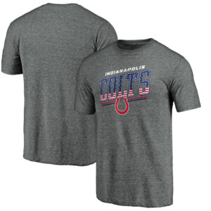 Men's Gray Indianapolis Colts Team Freedom Tri-Blend T-Shirt