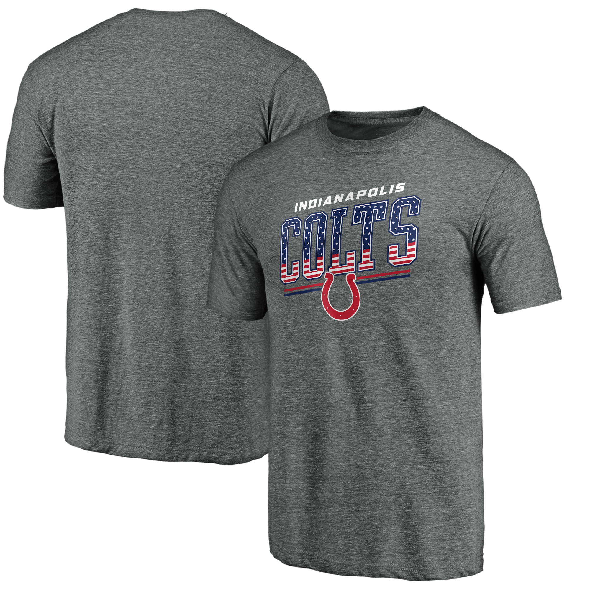 Men's Gray Indianapolis Colts Team Freedom Tri-Blend T-Shirt