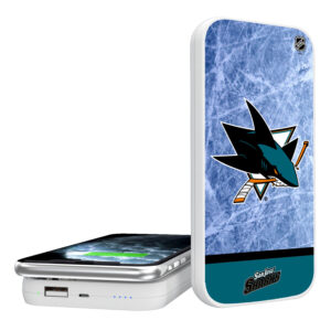 San Jose Sharks Wordmark Wireless Power Bank