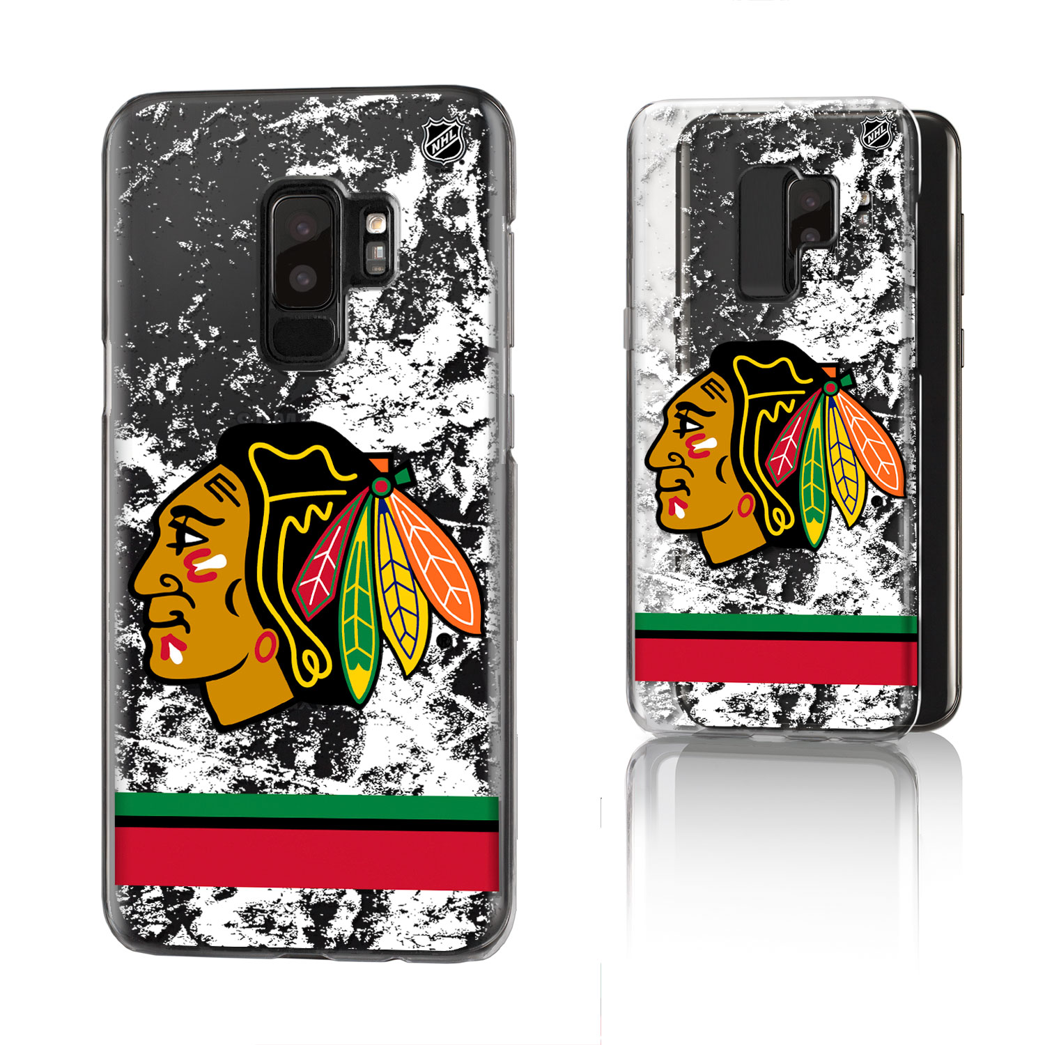 Chicago Blackhawks Galaxy Stripe Clear Ice Case - Image 11