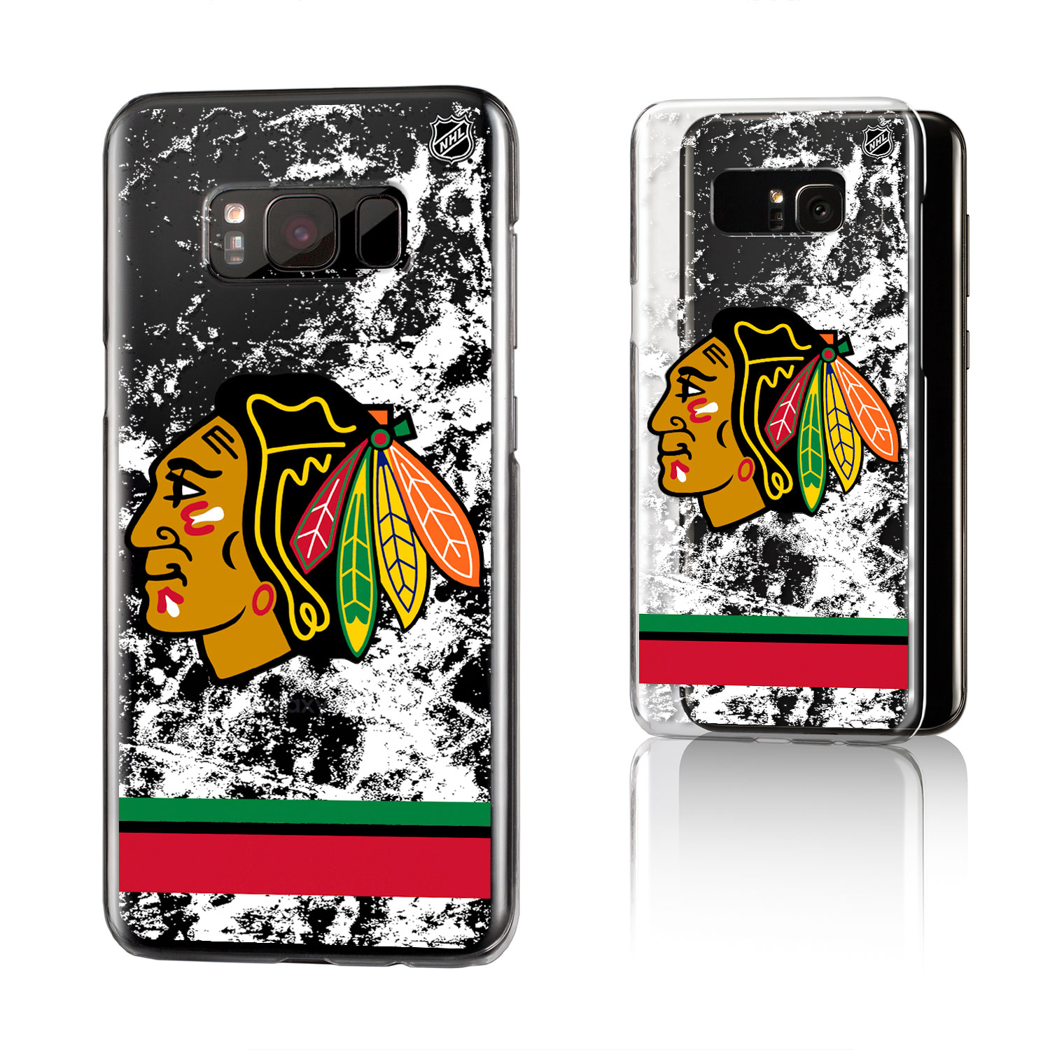 Chicago Blackhawks Galaxy Stripe Clear Ice Case - Image 10